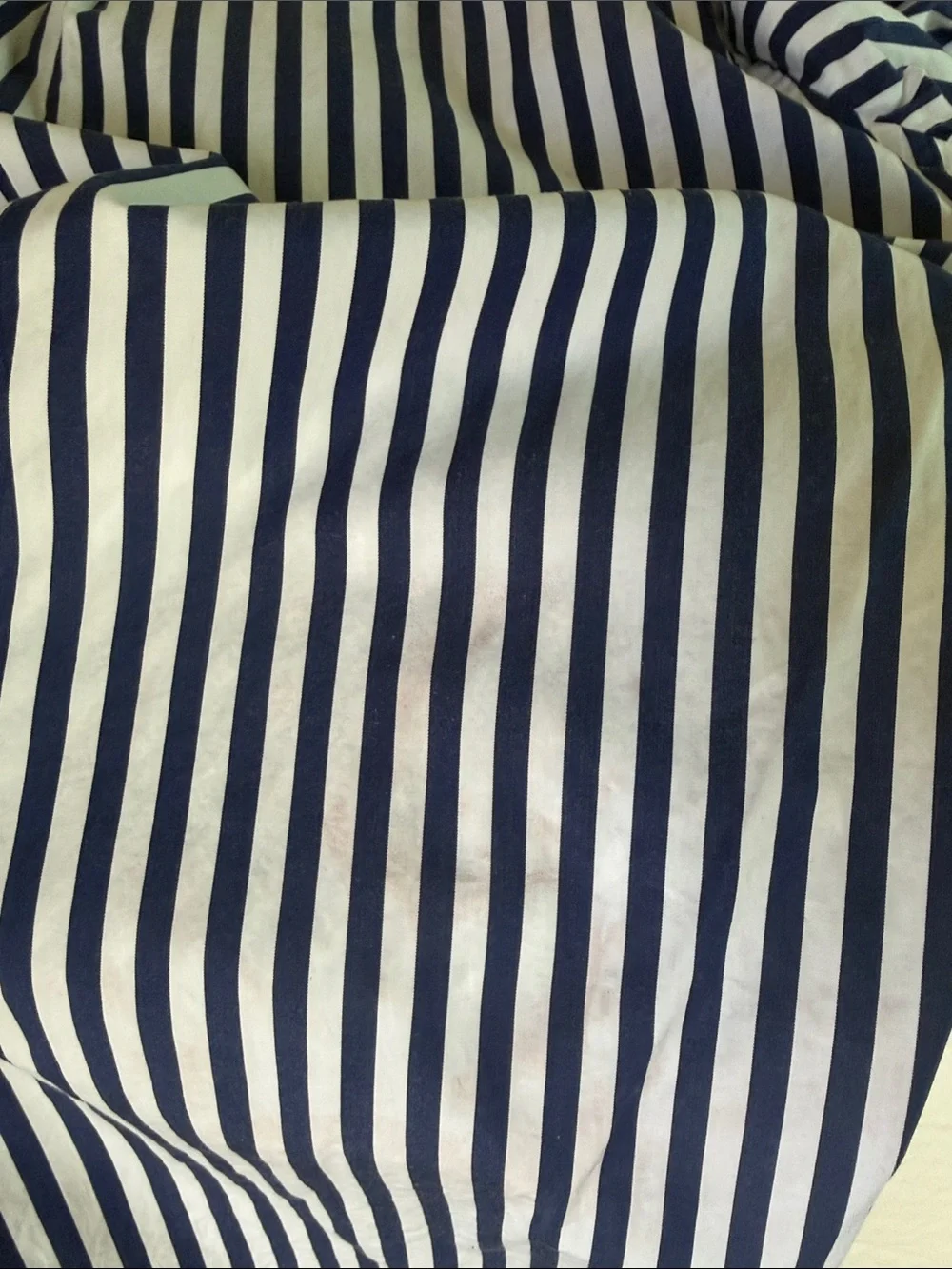 Polo by Ralph Lauren Navy and White Striped Button-Down Shirt - Picture 5 of 5